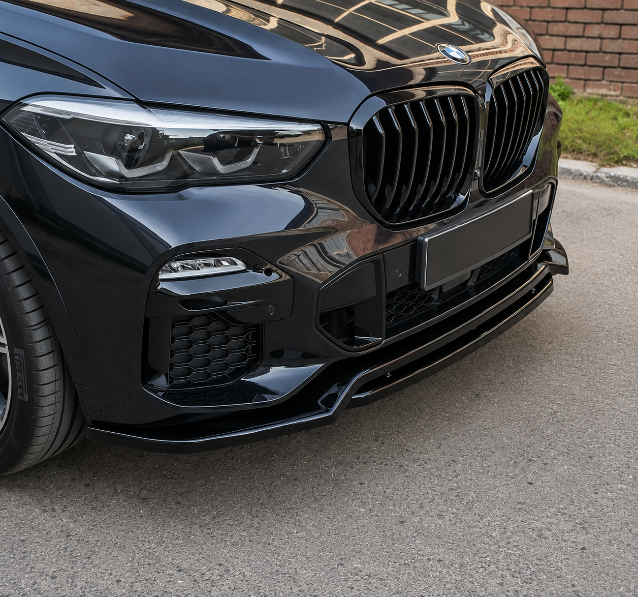 Lame avant  noir brillant pour bmw X5 G05 MPARTS AUTO