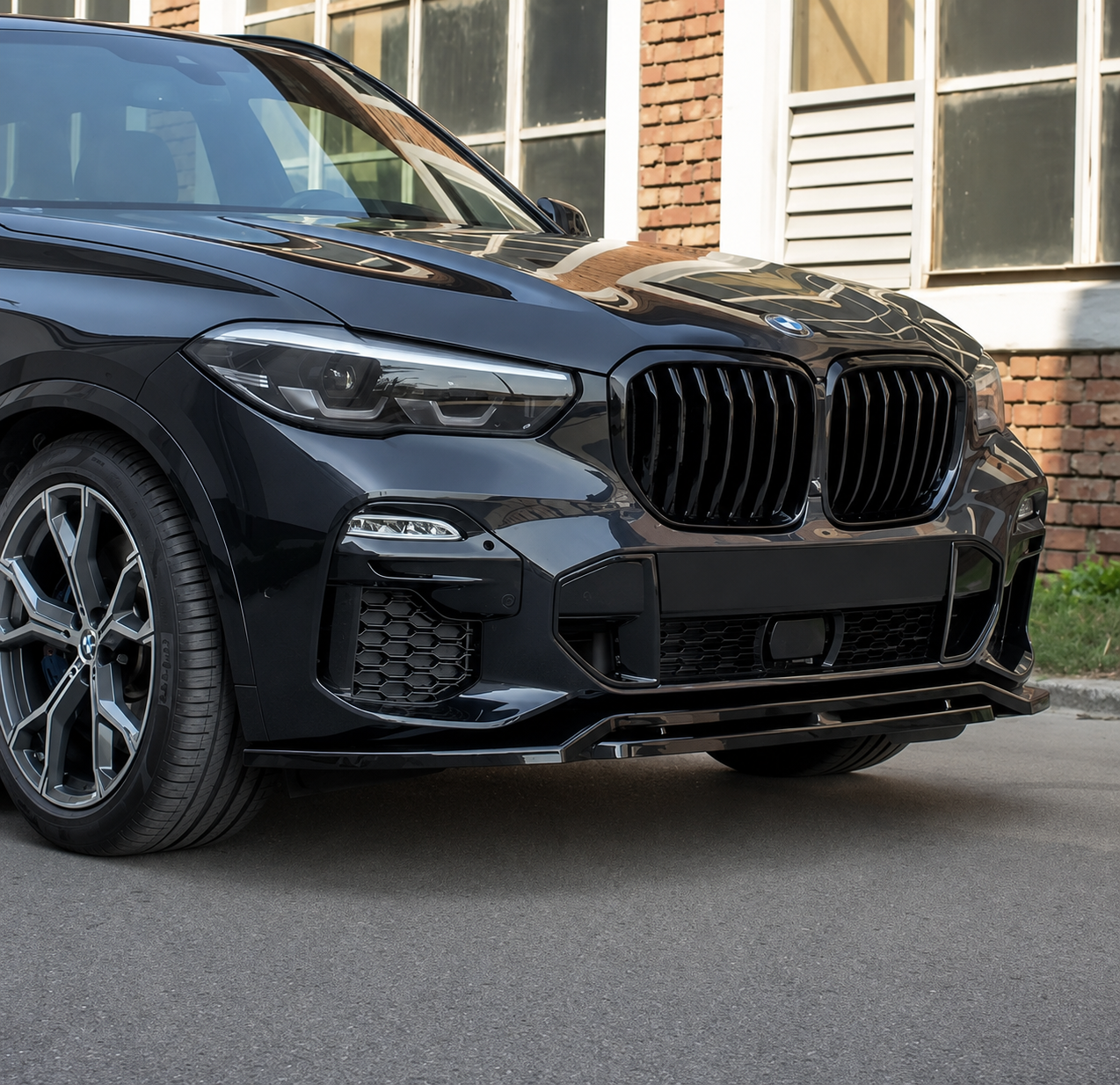 Lame avant  noir brillant pour bmw X5 G05 MPARTS AUTO