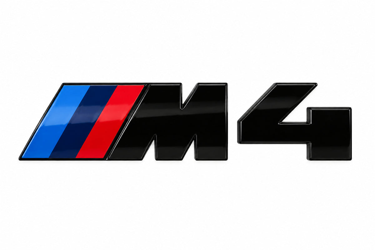 Logo Emblème M4 BMW pour coffre – Noir brillant MPARTS AUTO