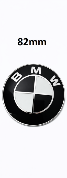 Logo Emblème BMW noir et blanc pour capot ou coffre 82mm MPARTS AUTO