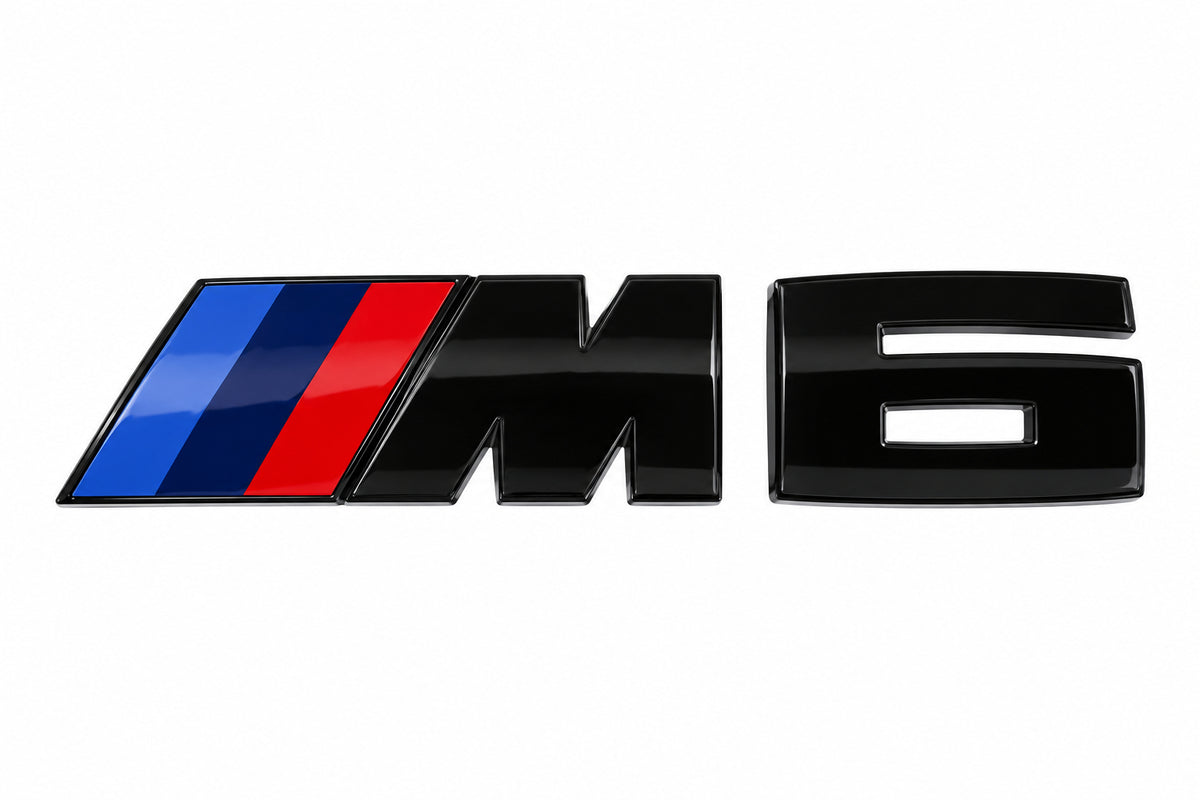 Logo Emblème M6 BMW pour coffre – Noir brillant MPARTS AUTO