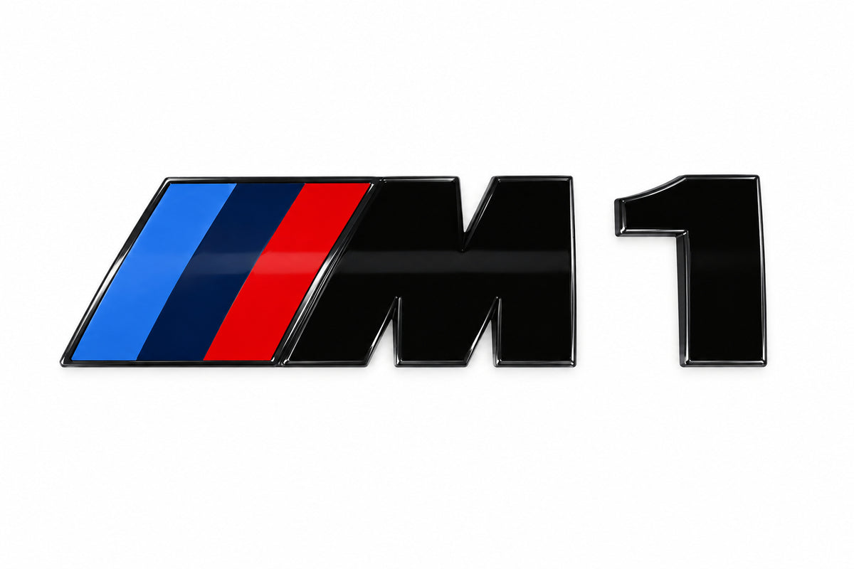 Logo Emblème M1 BMW pour coffre – Noir brillant MPARTS AUTO