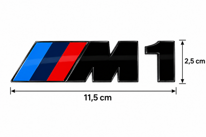 Logo Emblème M1 BMW pour coffre – Noir brillant MPARTS AUTO