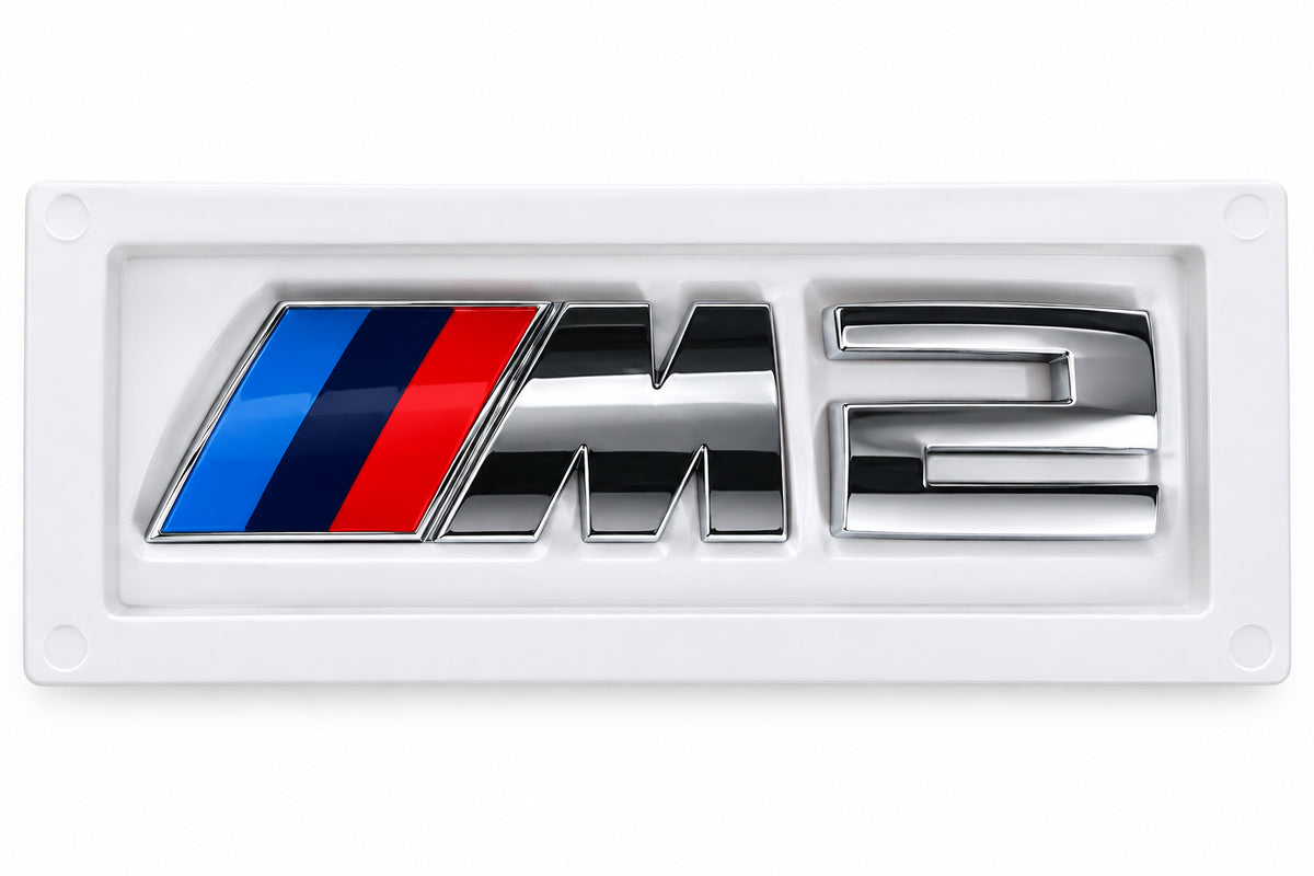 Logo Emblème M2 BMW pour coffre – Chrome MPARTS AUTO