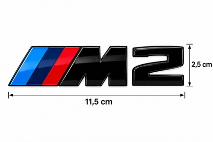 Logo Emblème M2 BMW pour coffre – Noir brillant MPARTS AUTO