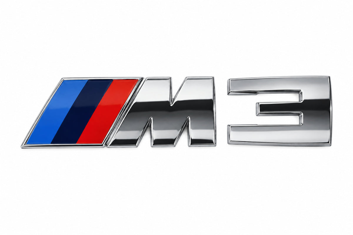 Logo Emblème M3 BMW pour coffre – Chrome MPARTS AUTO