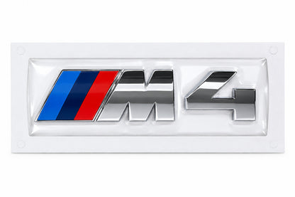 Logo Emblème M4 BMW pour coffre – Chrome MPARTS AUTO