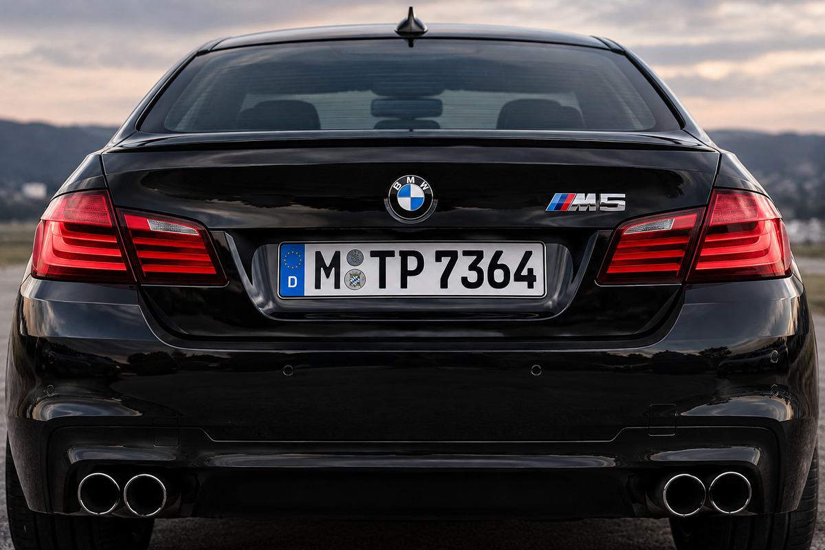 Logo Emblème M5 BMW pour coffre – Chrome MPARTS AUTO