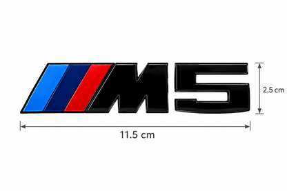 Logo Emblème M5 BMW pour coffre – Noir brillant MPARTS AUTO