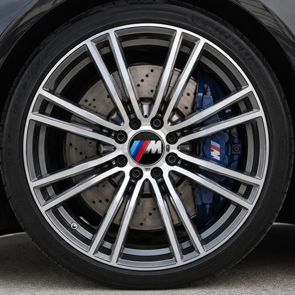 Logo BMW 4 caches moyeux en couleur M 68mm MPARTS AUTO
