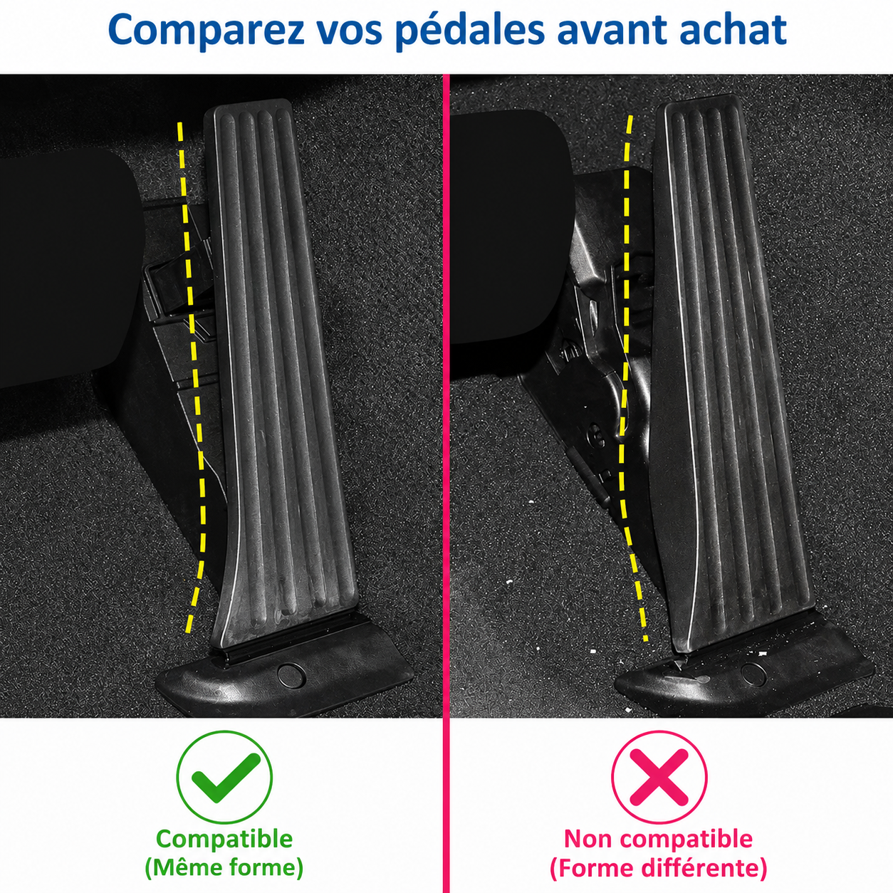 PEDALIER EN ALUMINIUM - POUR BOITE AUTOMATIQUE MPARTS AUTO