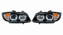 DEUX PHARES AVANT XENON ANGEL EYES BMW SERIE 3 E90 E91 2005-2008 MPARTS AUTO
