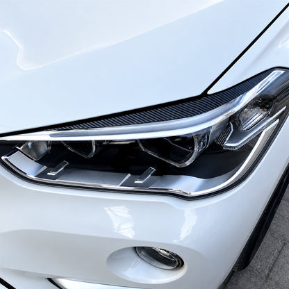 Sourcils de phare 3D noir brillant – BMW X1 F48 2015–2023