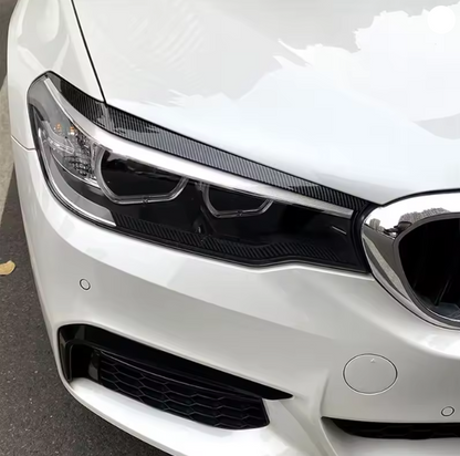 Sourcils de paupière de phares avant pour BMW série 5 G30 G31 G38 F90 M5 2017 – 2021 MPARTS AUTO