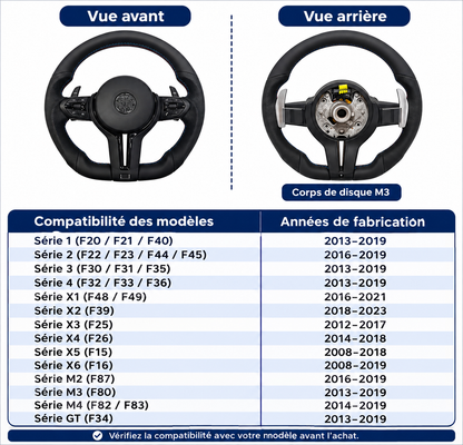 VOLANT BMW PACK M NOIR AVEC AIRBAG MPARTS AUTO